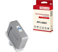 NOPAN-INK - x1 Cartouche compatible pour Canon PFI306 PFI-306C Cyan 6658B001