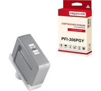 NOPAN-INK - x1 Cartouche compatible pour Canon PFI306 PFI-306PGY Photo Grise 6667B001