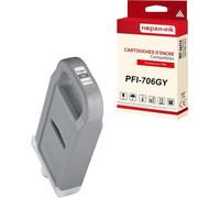 NOPAN-INK - x1 Cartouche compatible pour Canon PFI706 PFI-706GY Grise 6690B001