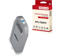 NOPAN-INK - x1 Cartouche compatible pour Canon PFI706 PFI-706PC Photo Cyan 6685B001