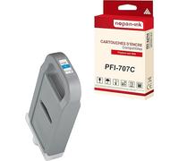 NOPAN-INK - x1 Cartouche compatible pour Canon PFI707 PFI-707C Cyan 9822B001