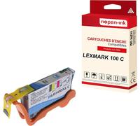 NOPAN-INK - x1 Cartouche compatible pour LEXMARK 100 XL 100XL Cyan 14N1069E