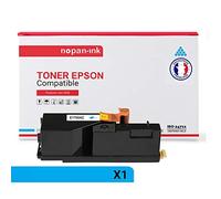 NOPAN-INK - x1 Toner - C13S050613 (Cyan) - Compatible pour Epson Aculaser C 1700 Epson Aculaser C 1700 Series Epson Aculaser C 1750 N Epson Aculaser C 1750 W Epson Aculaser CX 17 Epson Aculaser CX 17