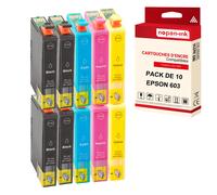 NOPAN-INK - x10 Cartouches compatible pour EPSON 603 XL 603XL (Etoile de mer) compatibles EPSON Epson Expression Home XP-2100 XP-2105 XP-3100 XP-3105