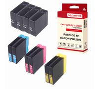 NOPAN-INK - x10 Cartouches compatibles pour CANON PGI 2500 XL PGI 2500XL compatibles CANON Canon Maxify MB 5000 Series MB 5050 MB 5100 Series MB 5150