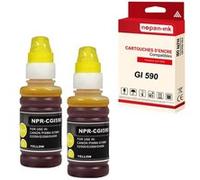 NOPAN-INK - x2 Bouteille compatible pour Canon GI590Y 1606C001 GI590 Yellow pour Yellow G