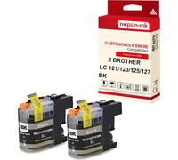 NOPAN-INK - x2 Cartouche compatible pour BROTHER LC 127 XL LC127XL Noir Violon