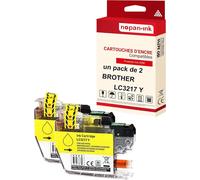 NOPAN-INK - x2 Cartouche compatible pour BROTHER LC 3217 XL LC3217XL Jaune Pot à crayon