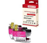NOPAN-INK - x2 Cartouche compatible pour BROTHER LC 3217 XL LC3217XL Magenta Pot à crayon