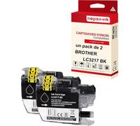 NOPAN-INK - x2 Cartouche compatible pour BROTHER LC 3217 XL LC3217XL Noir Pot à crayon