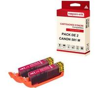 - x2 Cartouche compatible pour CANON CLI 581 XL CLI 581XL Magenta ()