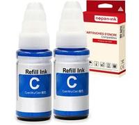 NOPAN-INK - x2 Cartouche compatible pour Canon GI590C 1604C001 GI590 Cyan Cyan G