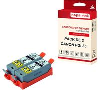 NOPAN-INK - x2 Cartouche compatible pour CANON PGI 35 XL PGI 35XL Noir 1509B001