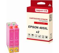 NOPAN-INK - x2 Cartouche compatible pour EPSON 405 XL 405 XL Magenta Valise