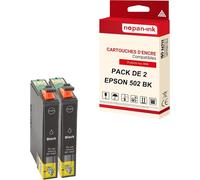 NOPAN-INK - x2 Cartouche compatible pour EPSON 502 XL 502XL Noir Jumelles