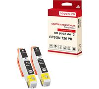 NOPAN-INK - x2 Cartouche compatible pour EPSON T2611 XL T2611XL Photo Black Ours