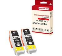 NOPAN-INK - x2 Cartouche compatible pour EPSON T2621 XL T2621XL Noir Ours