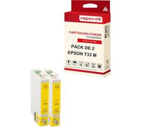 NOPAN-INK - x2 Cartouche compatible pour EPSON T3364 XL T3364XL Jaune Orange