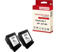 NOPAN-INK - x2 Cartouche compatible pour HP 301 XL 301XL Noir CH563EE/CH561EE