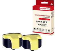NOPAN-INK - x2 Cartouche compatible pour HP 363 XL 363XL Jaune C8773EE