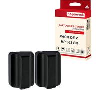 NOPAN-INK - x2 Cartouche compatible pour HP 363 XL 363XL Noir C8721EE/C8719EE