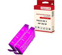 NOPAN-INK - x2 Cartouche compatible pour HP 364 XL 364XL Magenta CB324EE/CB319EE