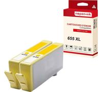 NOPAN-INK - x2 Cartouche compatible pour HP CZ112AE 655 Yellow HP655Y2