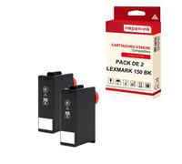 NOPAN-INK - x2 Cartouche compatible pour LEXMARK 150 XL 150XL Noir