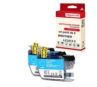 NOPAN-INK - x2 Cartouches Compatible pour Brother LC 3213 XL LC3213XL Cyan (Glace) Brother DCP J 572 DW J 770 Series J 772 DW J 774 DW MFC-J 490