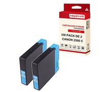 NOPAN-INK - x2 Cartouches Compatible pour Canon 2500 XL 2500XL Cyan Canon Maxify MB 5000 Series MB 5050 MB 5100 Series MB 5150 MB 5300 Series M