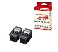 NOPAN-INK - x2 Cartouches Compatible pour Canon 540 XL 540XL Noir Canon Pixma MG 2100 Series MG 2250 MG 3100 Series MG 3150 MG 3200 Series MG 3