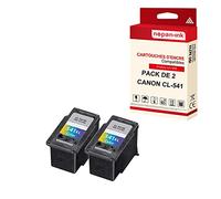 NOPAN-INK - x2 Cartouches compatibles pour CANON CL-541 XL CL-541XL Cyan + Magenta + Jaune pour Canon MG 2100 Series MG 2250 MG 3100 Series MG 3150 M