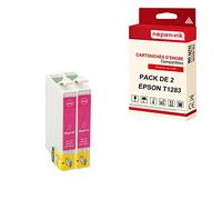 NOPAN-INK - x2 Cartouches Compatible pour Epson T1283 XL T1283XL Magenta (Renard) Epson Stylus Office BX 305 F BX 305 FW Stylus SX 125 130 230 2
