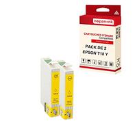NOPAN-INK - x2 Cartouches Compatible pour Epson T1814 XL T1814XL Jaune (Pâquerette) Epson Expression Home XP-215 XP-215 XP-215 XP-215 XP-215 XP