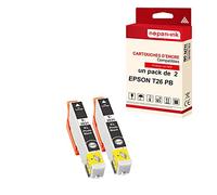 NOPAN-INK - x2 Cartouches Compatible pour Epson T2631 XL T2631XL Photo Black (Ours) Epson Expression Premium XP-510 XP-520 XP-600 XP-605 XP-610