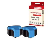 NOPAN-INK - x2 Cartouches Compatible pour HP 363 XL 363XL Cyan HP PhotoSmart 3100 Series 3110 3200 Series 3210 3300 Series 3310 8250 PhotoSmart