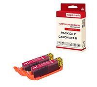- x2 Cartouche compatible pour CANON CLI 581 XL CLI 581XL Magenta ()