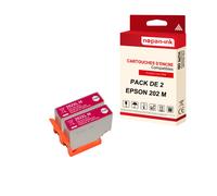 NOPAN-INK - x2 Cartouches compatibles pour EPSON 202 XL 202XL Magenta (Kiwi) pour Epson Expression Premium XP-6000 XP-6005 XP-6100 XP-6100 Series XP-6