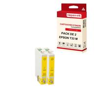 NOPAN-INK - x2 Cartouches compatibles pour EPSON T3364 XLT3364XLJaune (Orange) pour Epson Expression Premium XP-530 XP-540 XP-630 XP-635 XP-640 XP