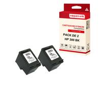 NOPAN-INK - x2 Cartouches compatibles pour HP 300 XL 300XL Noir pour HP DeskJet D 1663 2560 2600 Series 2660 5560 DeskJet F 2400 Series 2420 2480 248