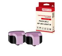 NOPAN-INK - x2 Cartouches compatibles pour HP 363L XL 363LXL Light Magenta pour HP PhotoSmart 3100 Series 3110 3200 Series 3210 3300 Series 3310 8250