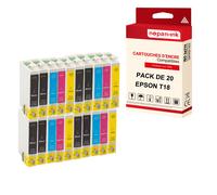 NOPAN-INK - x20 Cartouches compatibles pour EPSON T18 XL T18XL (Pâquerette ) compatibles EPSON Epson Expression Home XP-215 XP-215 XP-215 XP-215 XP-2