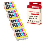NOPAN-INK - x20 Cartouches compatibles pour EPSON T2601XL + T2612XL + T2613XL + T2614XL + T2611XL (Ours) compatibles EPSON Epson Expression Premium
