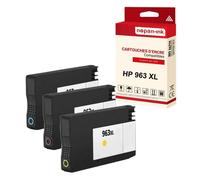 NOPAN-INK - x3 Cartouche compatible pour HP 963 XL 963XL Cyan + Magenta + Jaune 3JA27AE 3JA28AE 3JA29AE