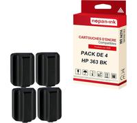 NOPAN-INK - x4 Cartouche compatible pour HP 363 XL 363XL Noir C8721EE