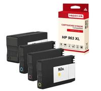 NOPAN-INK - x4 Cartouche compatible pour HP 963 XL 963XL Noir + Cyan + Magenta + Jaune 3JAPK4