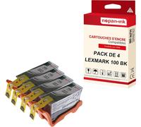 NOPAN-INK - x4 Cartouche compatible pour LEXMARK 105 XL 105XL Noir 0014N1068E