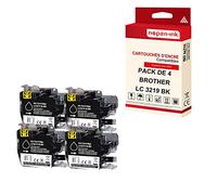 NOPAN-INK - x4 Cartouches Compatible pour Brother LC 3219 XL LC3219XL Noir (Livres) Brother MFC-J 5330 DW 5330 DW XL 5335 DW 5730 DW 5830 DW 593