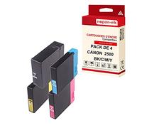 NOPAN-INK - x4 Cartouches Compatible pour Canon 2500 XL 2500XL Noir + Cyan + Magenta + Jaune Canon Maxify MB 5000 Series MB 5050 MB 5100 Series