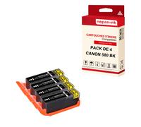 NOPAN-INK - x4 Cartouche compatible pour CANON PGI 580 XL PGI 580XL Noir () Noir G